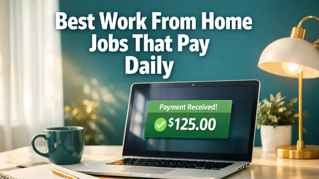 Best Work From Home Jobs That Pay Daily